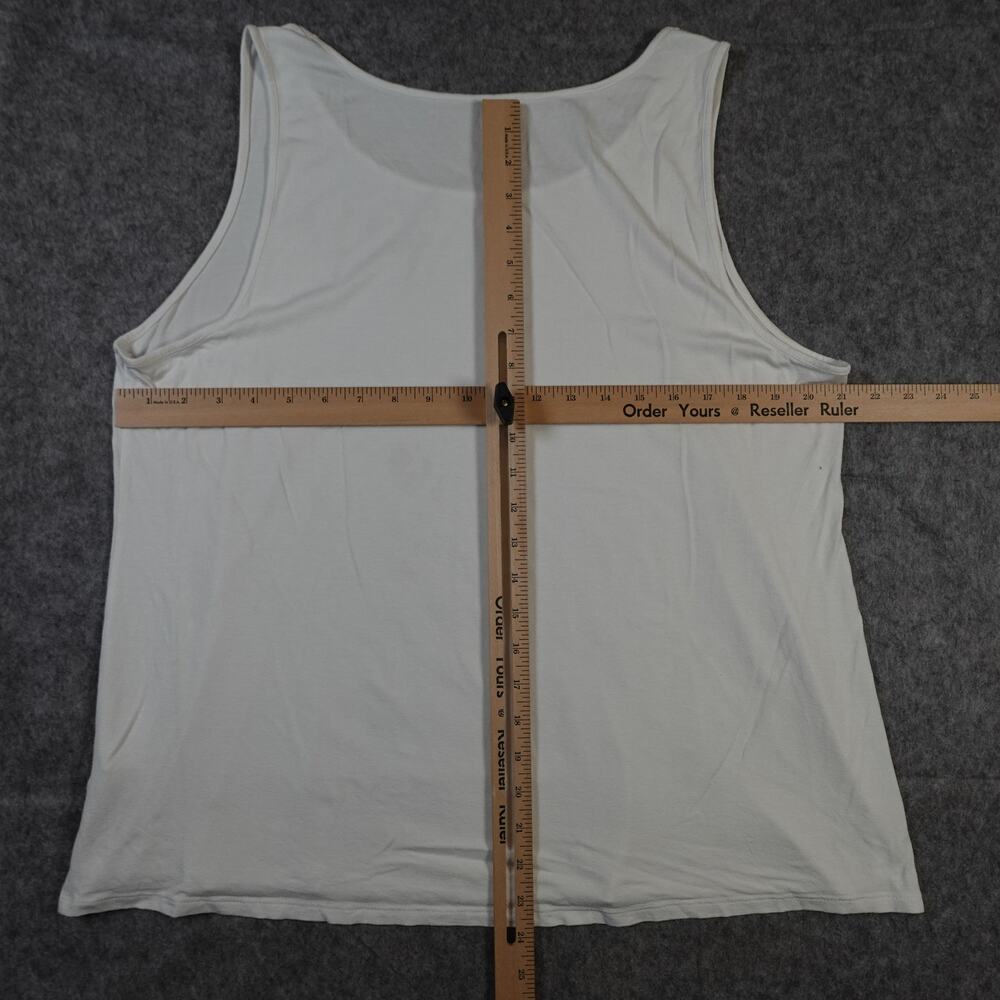 J. Jill Top Womens Extra Large Wearever Collection Stretch Tank White Scoop Neck - Picture 6 of 9